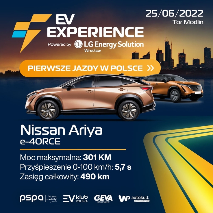 Pierwsze jazdy w Polsce elektrycznym Nissanem Ariya